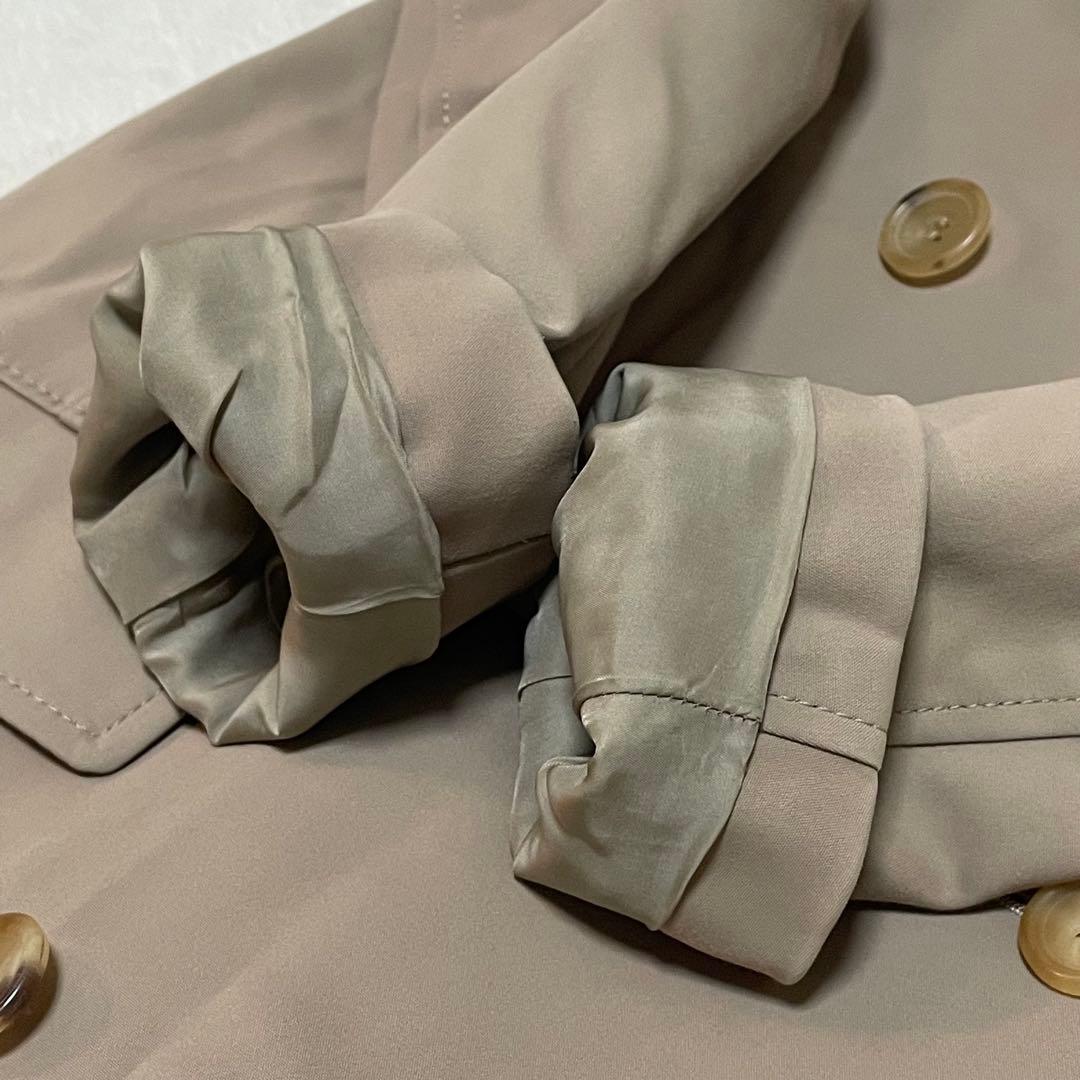 美品 theory luxe ダブルブレスト トレンチコート バックベルト 38