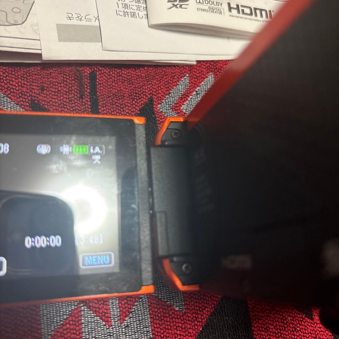JVC Everio ビデオカメラ 本体 オレンジ【注意】