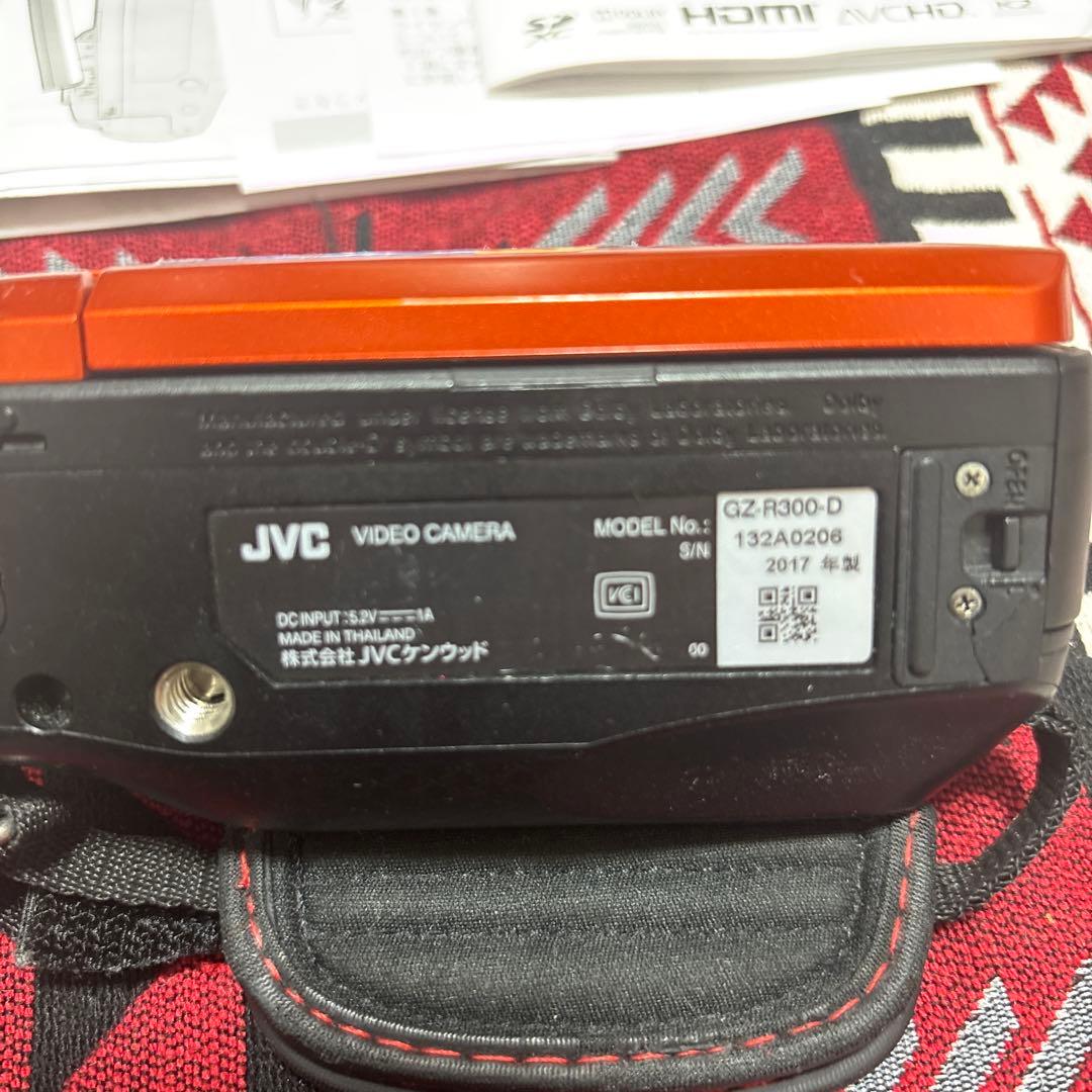 JVC Everio ビデオカメラ 本体 オレンジ【注意】