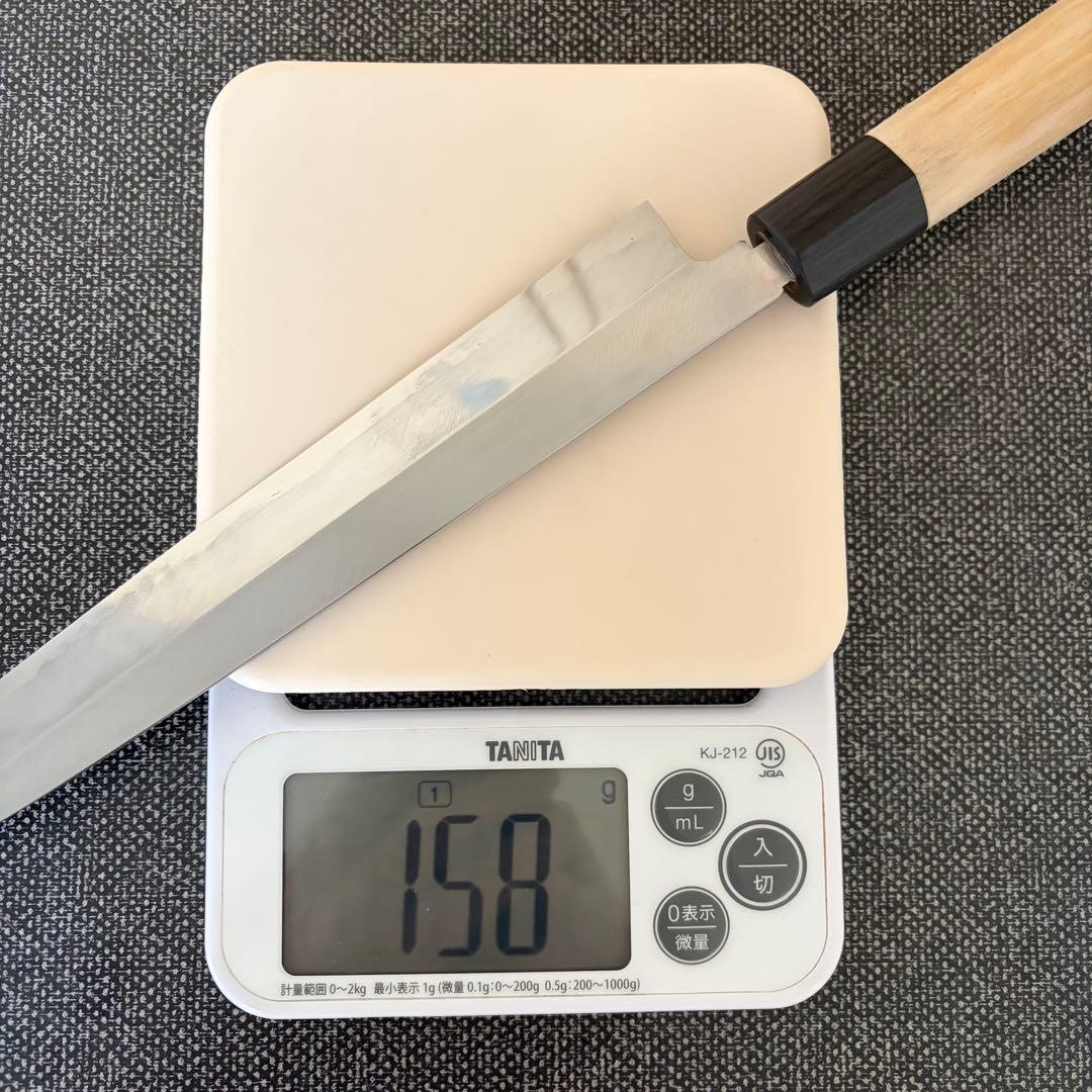 ラ*郎様 柳刃包丁　刺身包丁　青鋼　８寸240㎜　本刃付済 和包丁