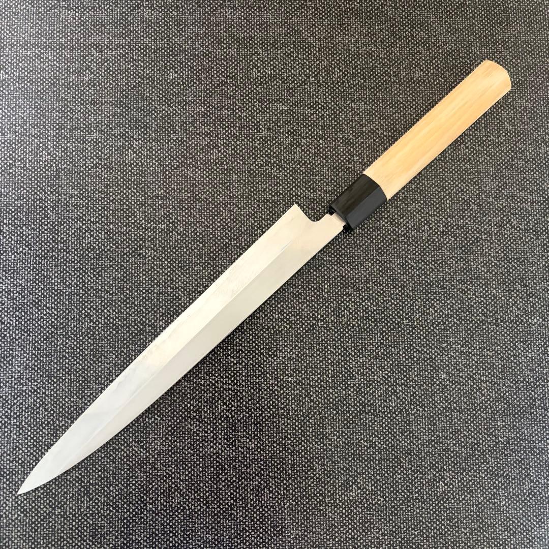 ラ*郎様 柳刃包丁　刺身包丁　青鋼　８寸240㎜　本刃付済 和包丁