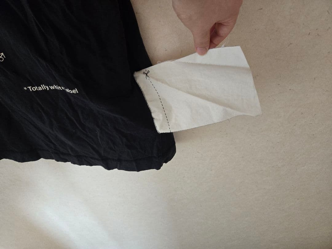 MM6 Maison Margiela ブラック Tシャツワンピ