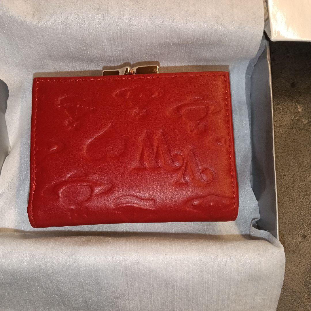 Vivienne Westwood 三つ折り財布 マット 赤