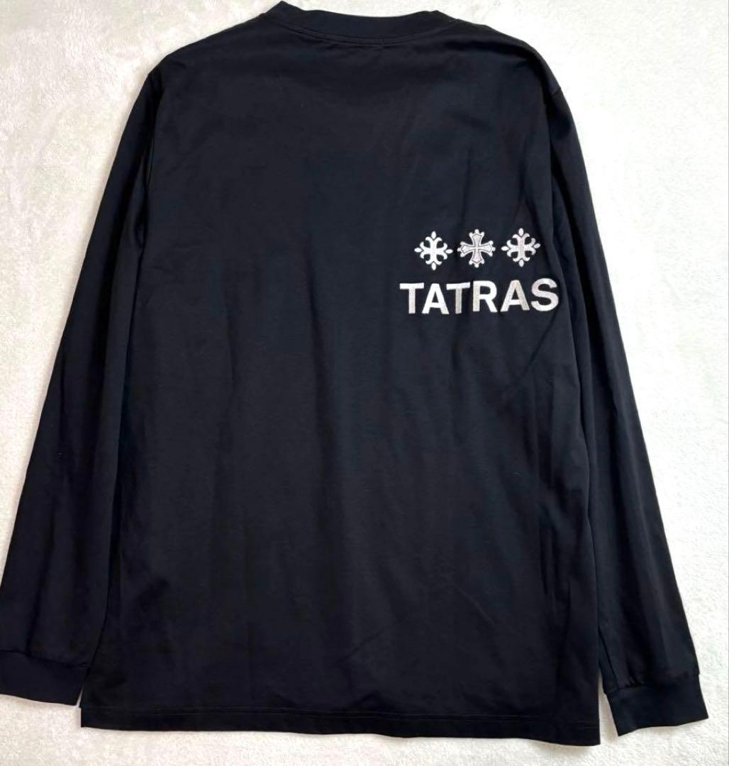 k7　TATRAS▪️BELECI ▪️刺繍ロゴ　ブラック 長袖 T▪️M02