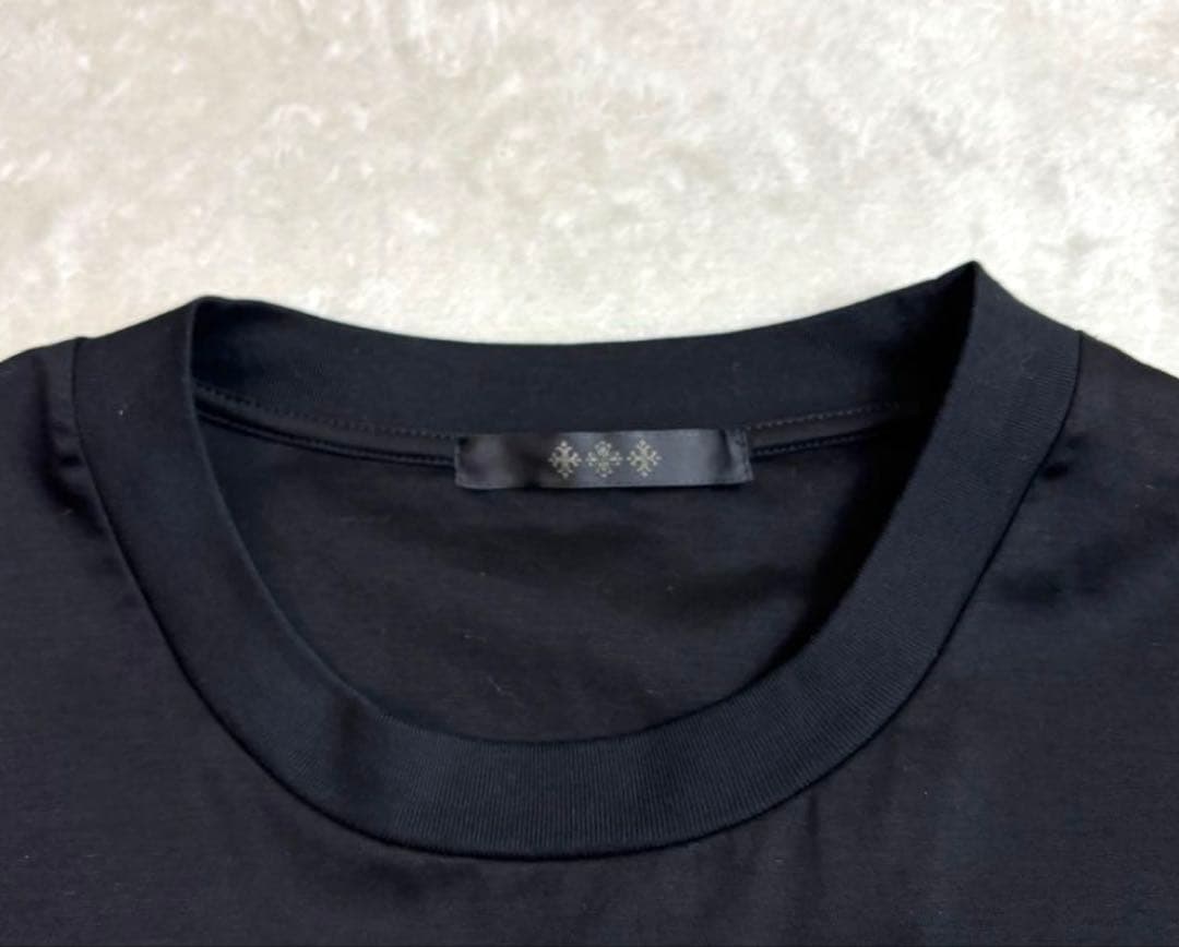 k7　TATRAS▪️BELECI ▪️刺繍ロゴ　ブラック 長袖 T▪️M02
