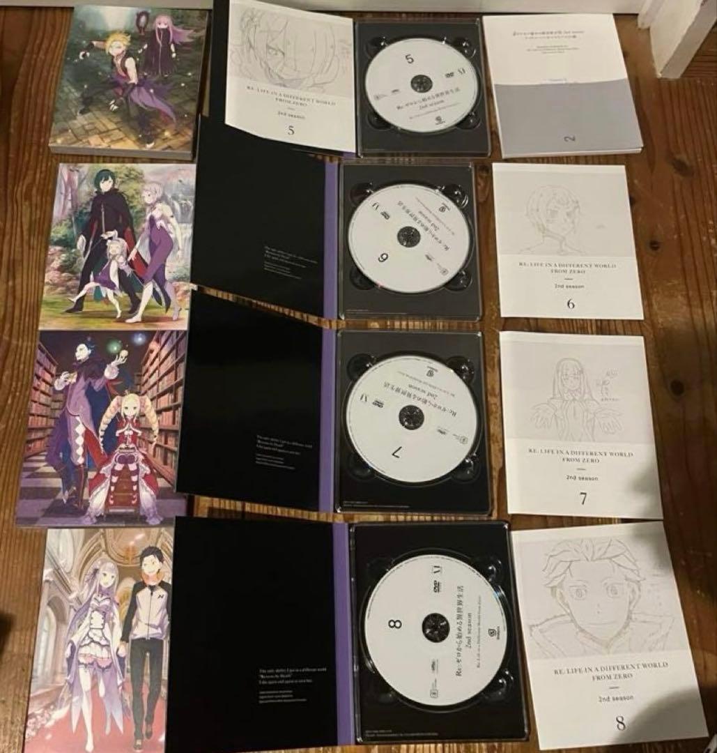 Re:ゼロから始める異世界生活 2nd season dvd 全8巻セット