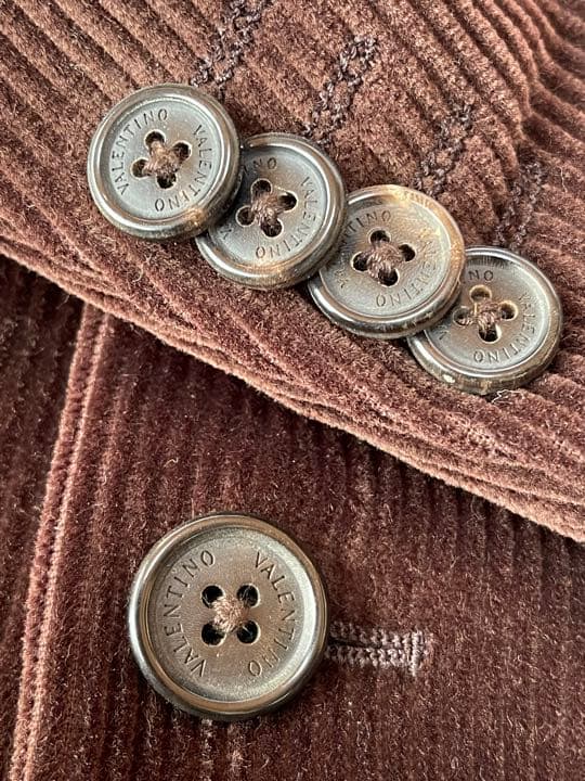 良品　ヴァレンティノ　コーデュロイ　ジャケット　こげ茶