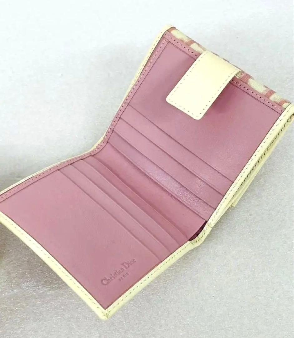 ⭐️美品⭐️Christian Dior トロッター 二つ折り財布 ピンク