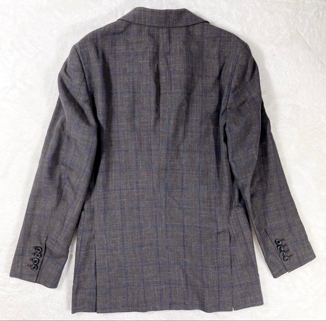 Loro Piana 3ピース ダブルジャケット グレンチェック ペイズリー