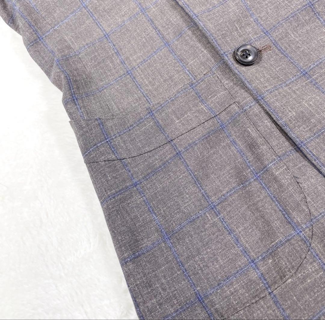 Loro Piana 3ピース ダブルジャケット グレンチェック ペイズリー