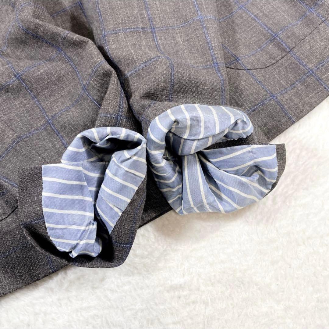 Loro Piana 3ピース ダブルジャケット グレンチェック ペイズリー