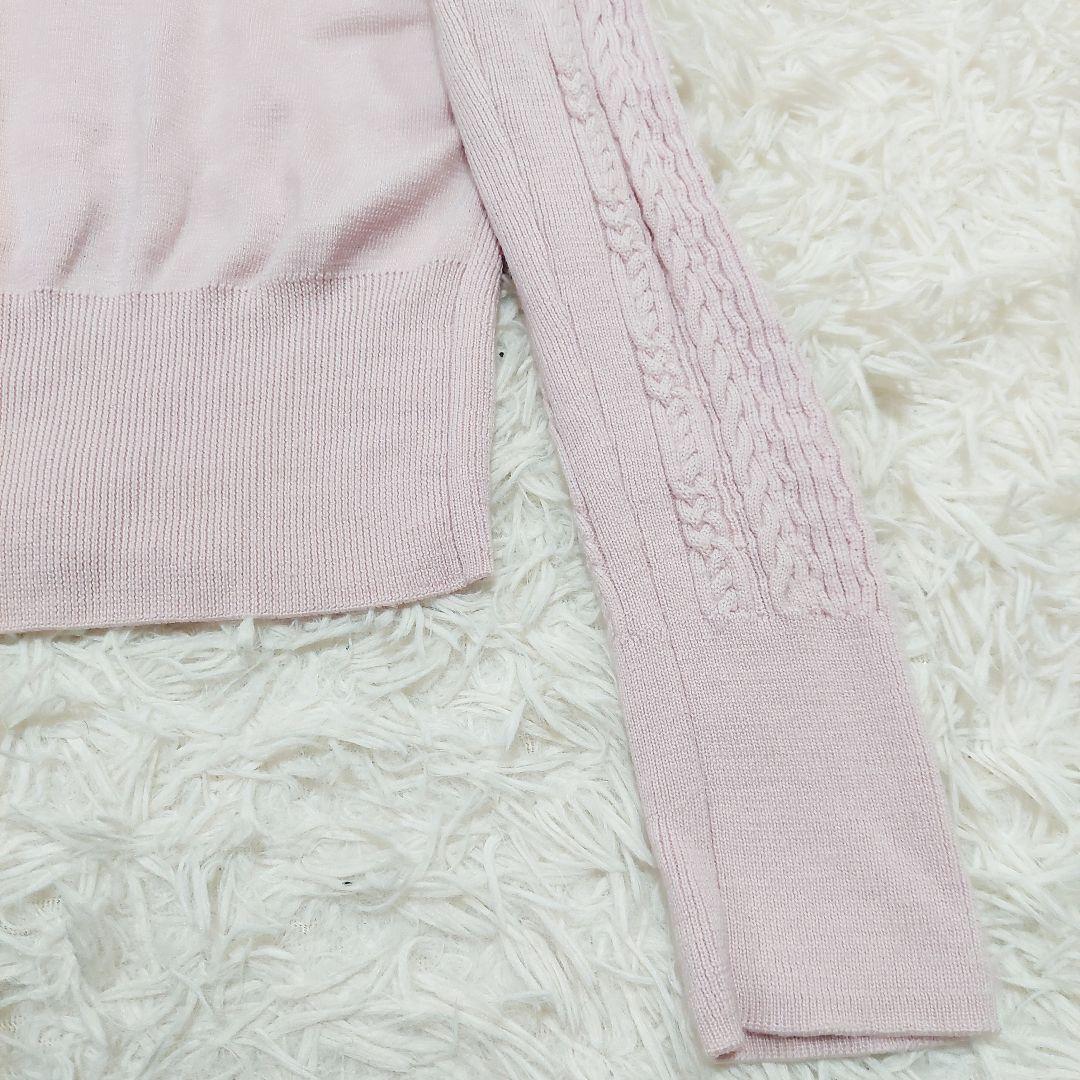 RED VALENTINO フリル レース ケーブル カーディガン ニット
