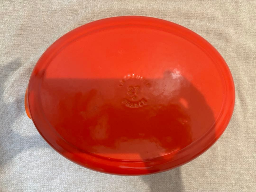 ルクルーゼ ココットオーバル 27cm オレンジ 両手鍋 LE CREUSET