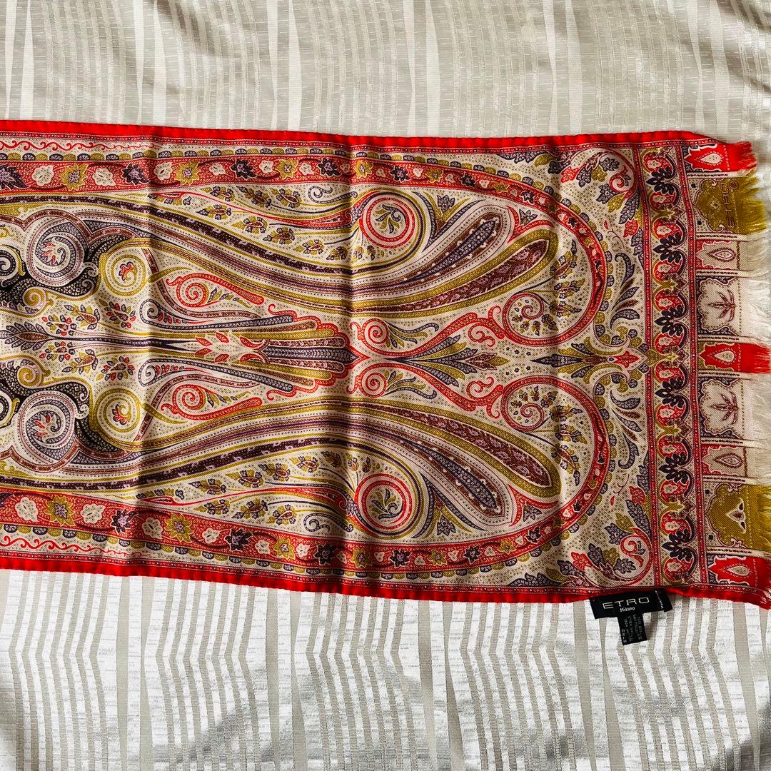 ETRO ペイズリー柄 ショール　イタリア製