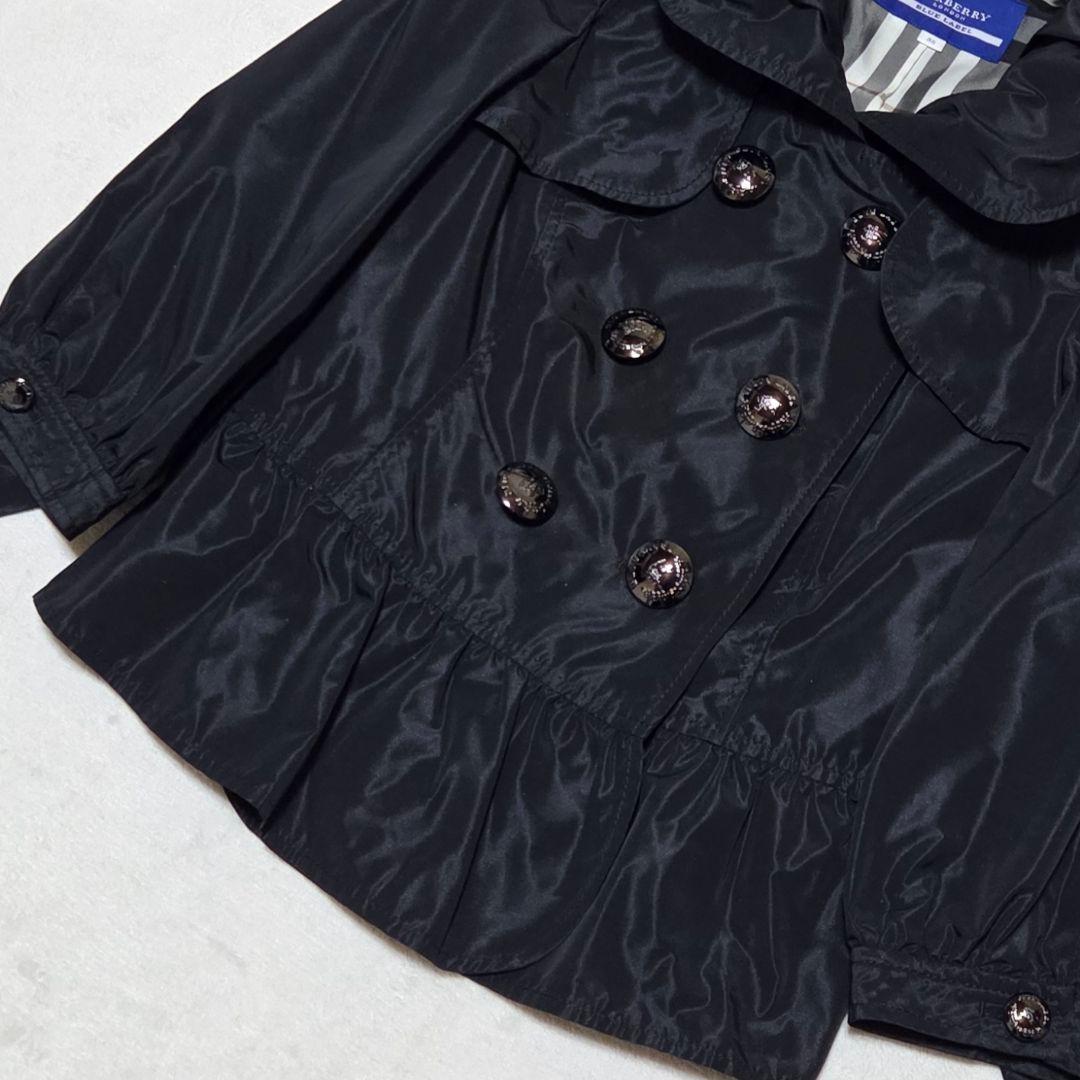 【極美品】BURBERRY ノバチェック ショートトレンチ 黒 M