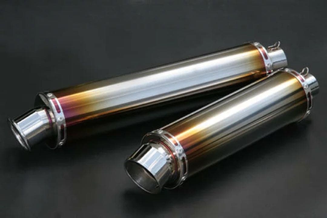 Realize 100φ×450mm 60.5φカールチタン汎用サイレンサー