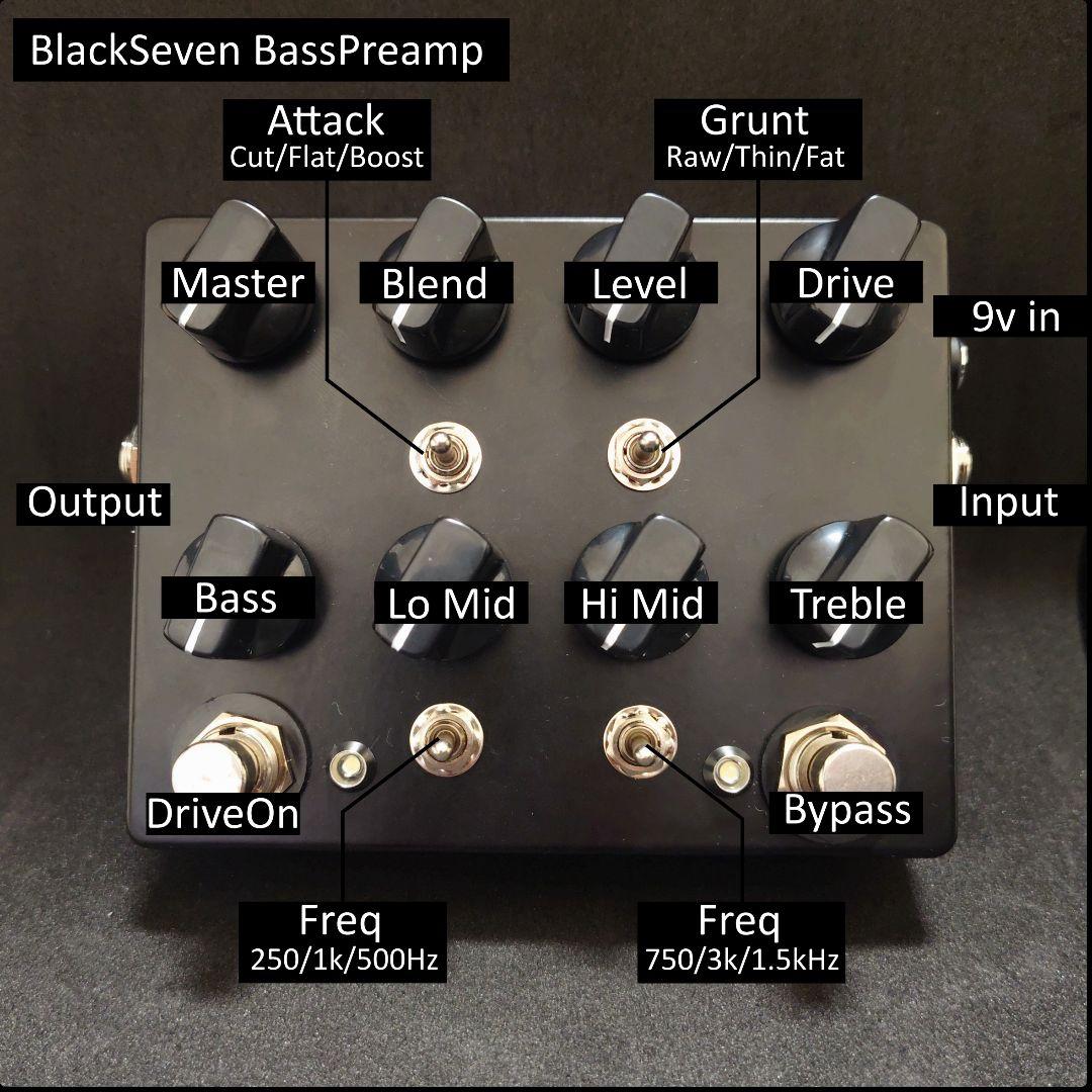 【ハンドメイドエフェクター】B7K風ベースプリアンプ
