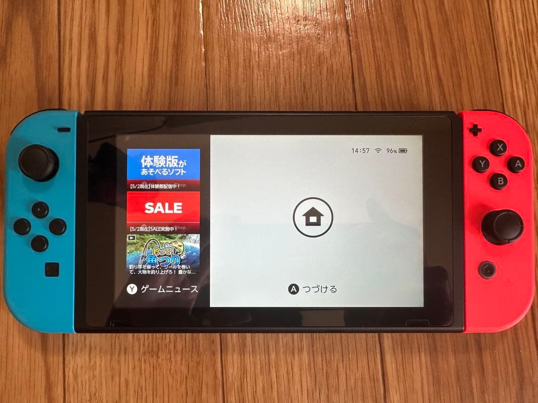 Nintendo Switch 本体 青/赤 充電器・Joy-Con付き