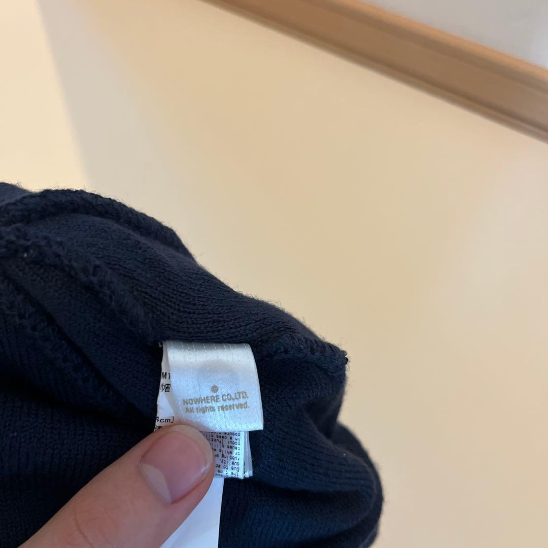 A Bathing Ape ニット帽 Mサイズ ネイビー