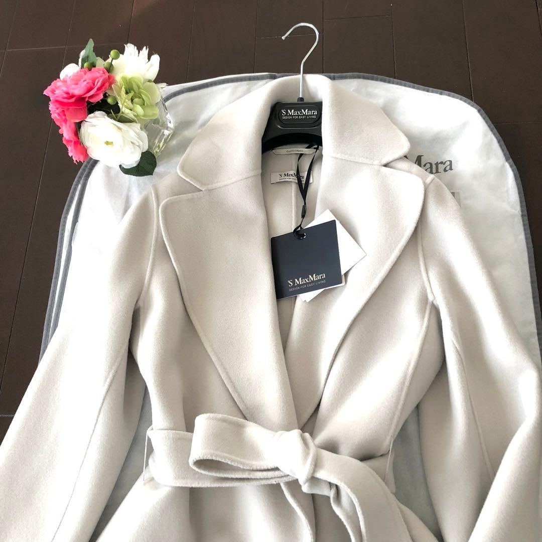 新品タグ付【'S MAX MARA】42PLODOクチートアマーノパールグレー