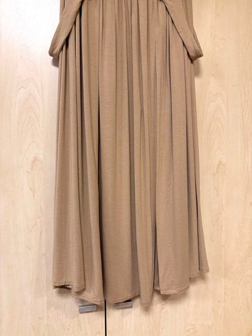 スカート Overdue flair draped turn over skirt
