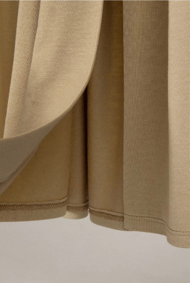 スカート Overdue flair draped turn over skirt