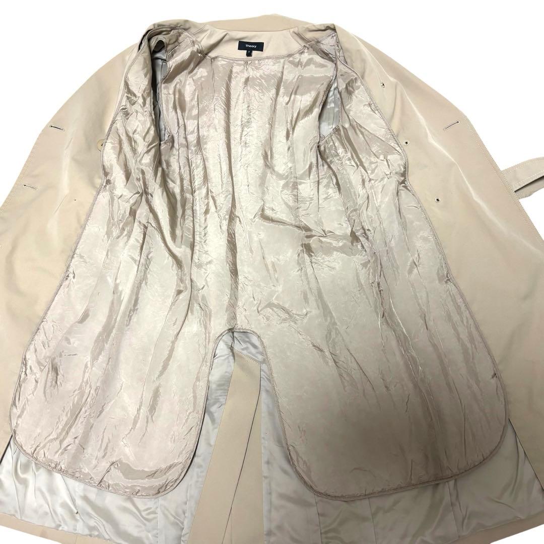 極美品　theory トレンチコート　ライナー　ベルト付　ベージュ