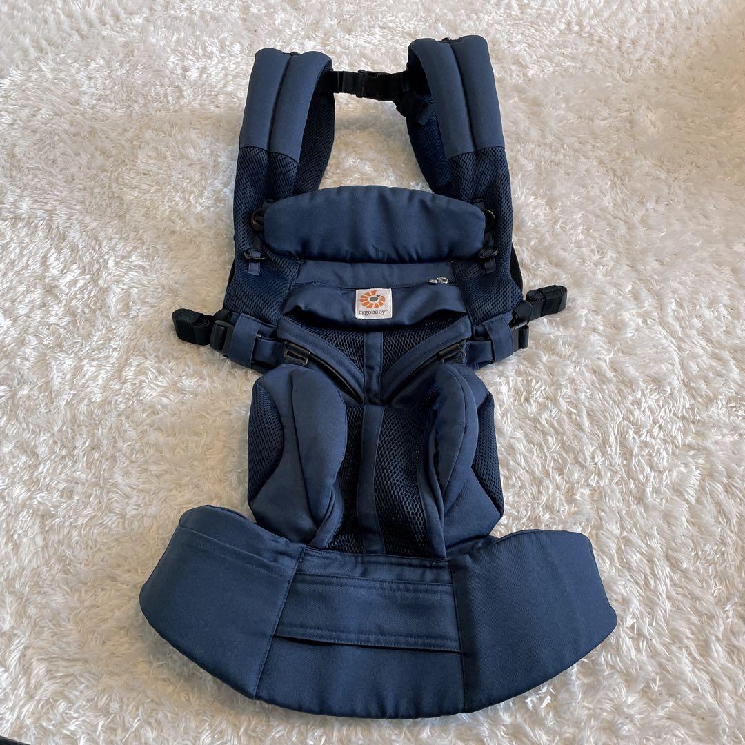 ergobaby OMNI 360 美品✨ネイビー抱っこ紐 新生児　ベルト付属
