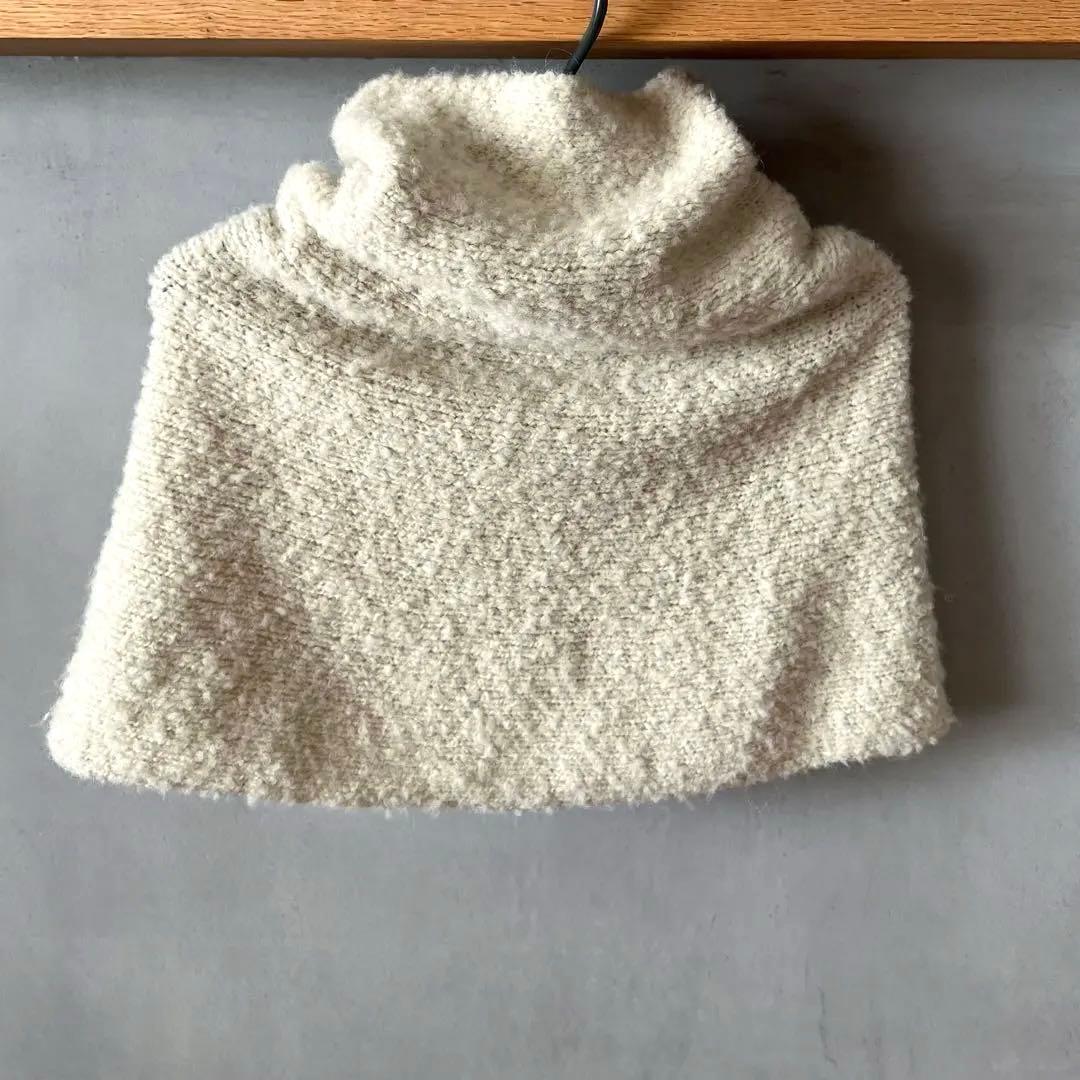 evam eva アルパカスヌード alpaca wool snood ホワイト