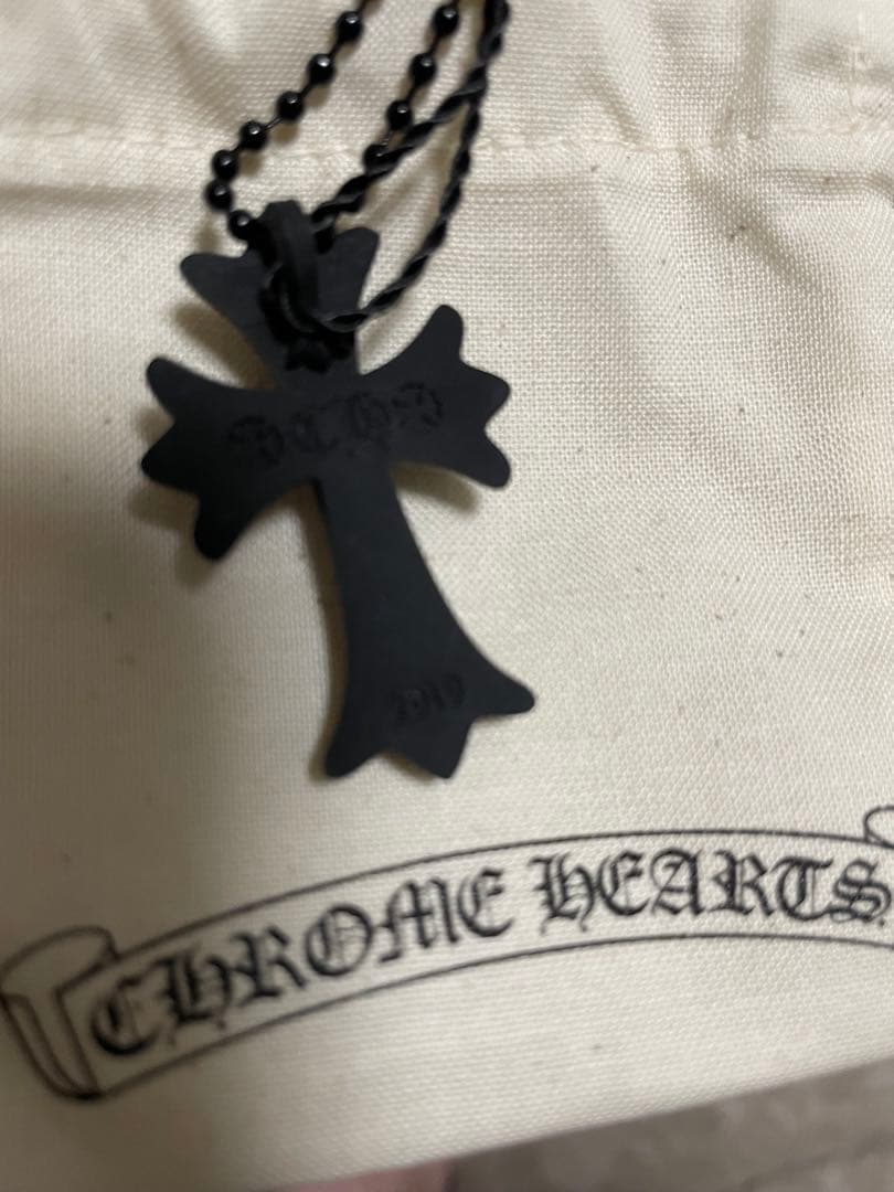 【新品未使用】CHROME HEARTS シリコン ラバーネックレス ブラック
