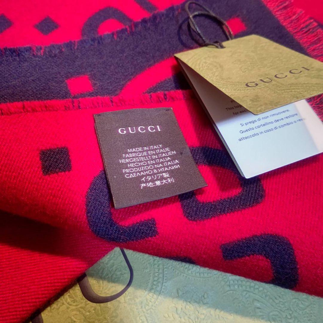❤新品箱袋付き最高級ウール❤定価８万❤GUCCI マフラー ストール スカーフ❤