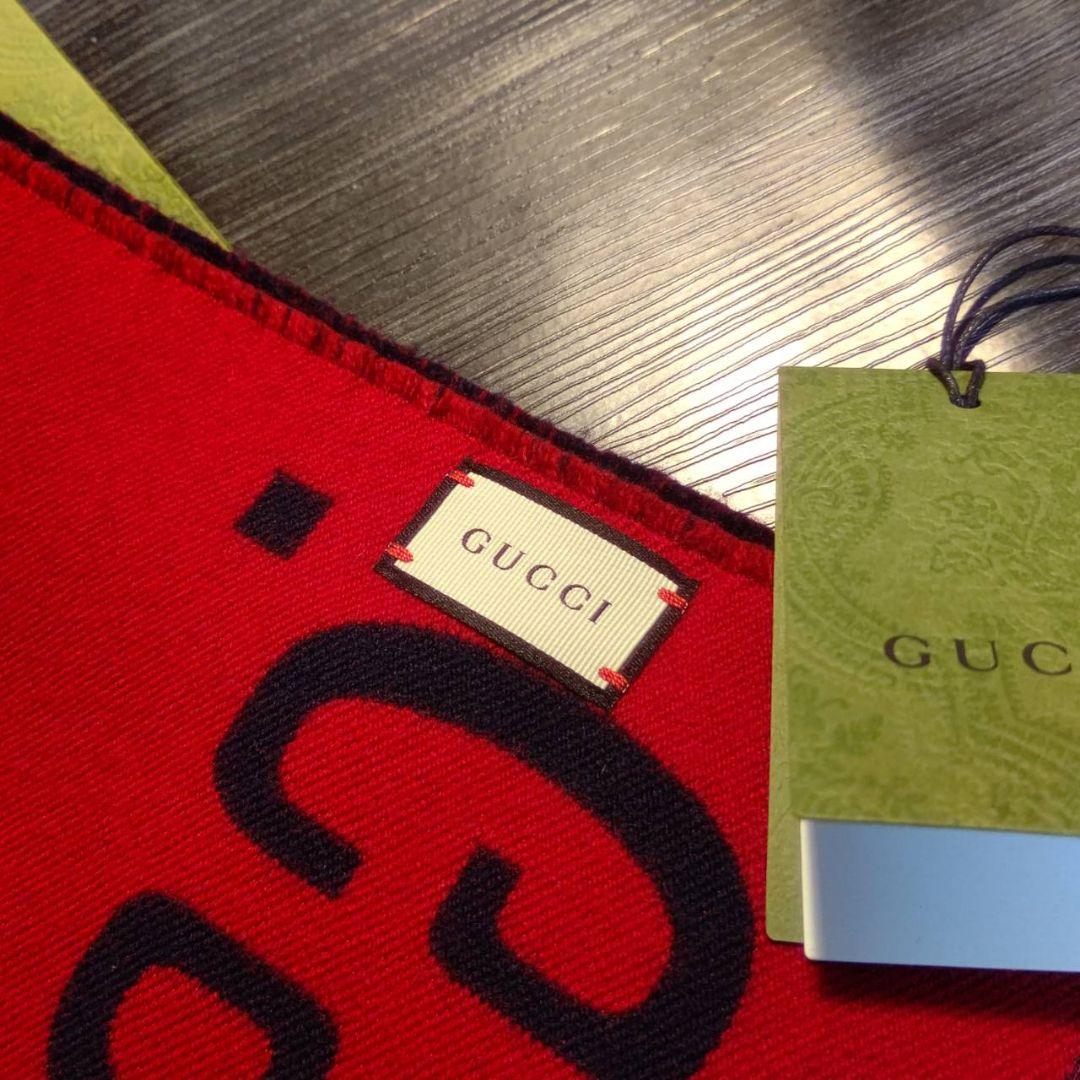 ❤新品箱袋付き最高級ウール❤定価８万❤GUCCI マフラー ストール スカーフ❤
