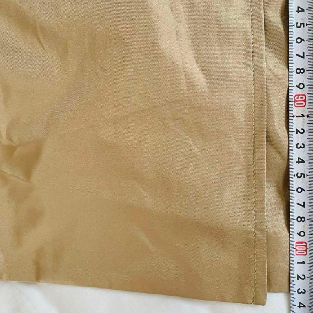 新品未使用　ダウンライナー付き　はっ水加エシルクガウントレンチコート 絹100%