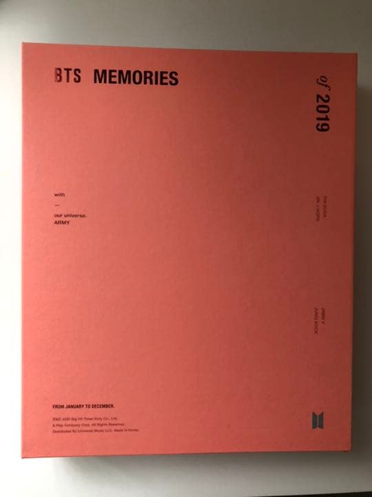 BTS MEMORIES 2019 DVD 日本語字幕付き