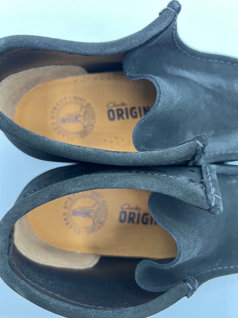 【クラークスClarksワラビーブーツ25.5cm】オリジナルズ　ブラック