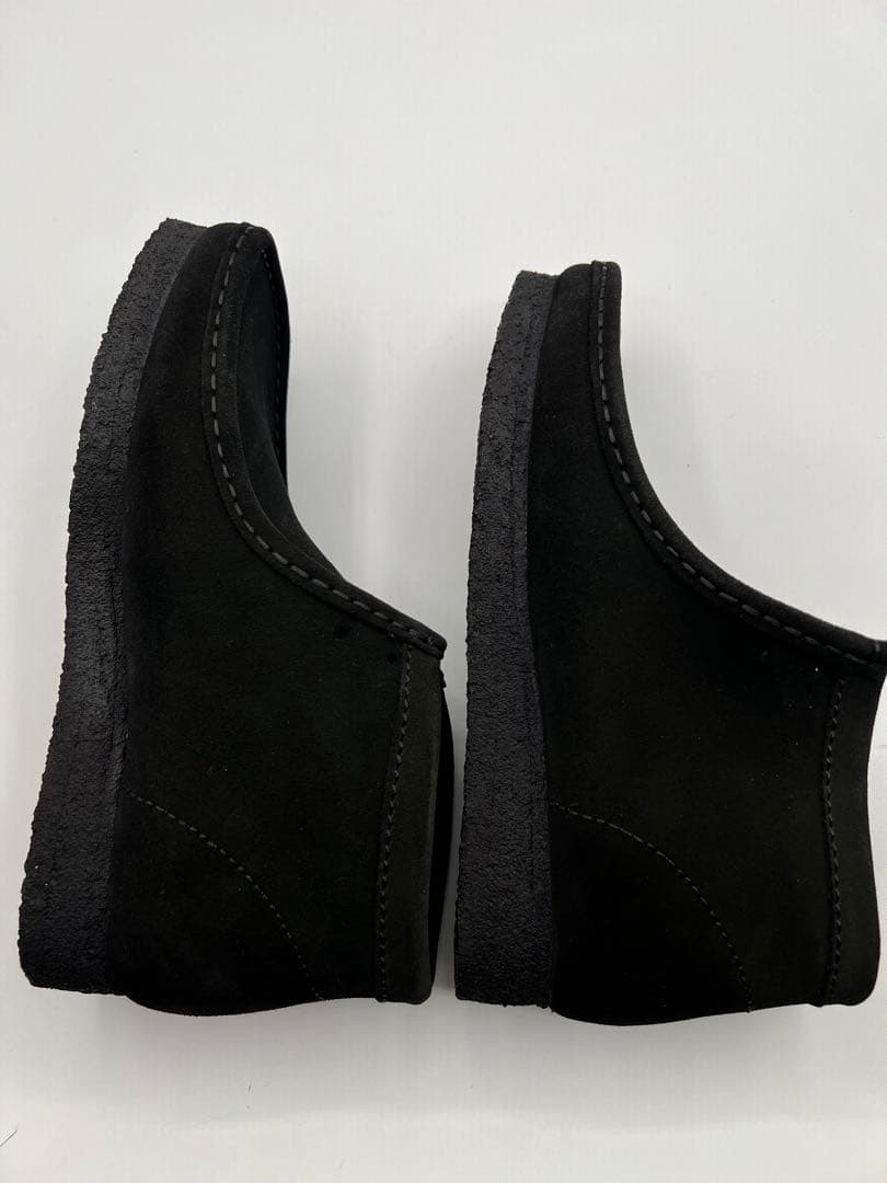 【クラークスClarksワラビーブーツ25.5cm】オリジナルズ　ブラック