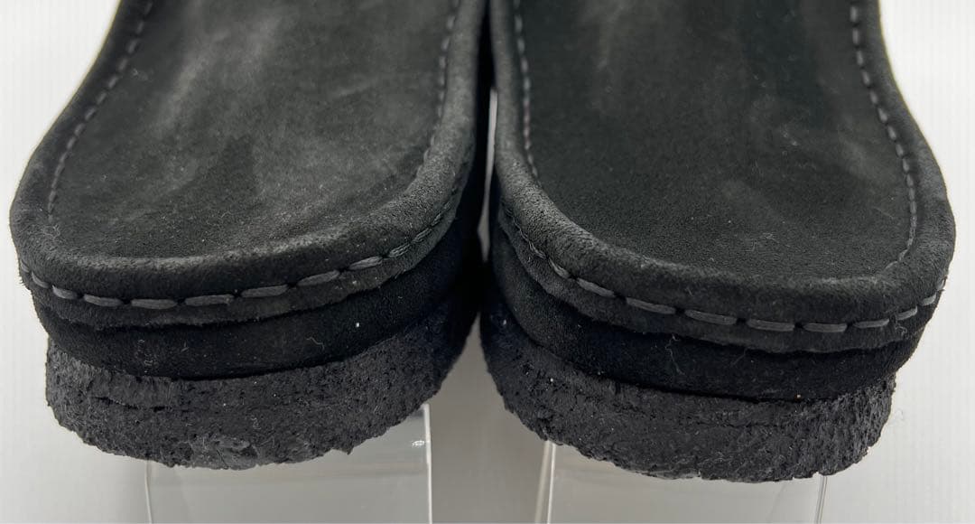 【クラークスClarksワラビーブーツ25.5cm】オリジナルズ　ブラック