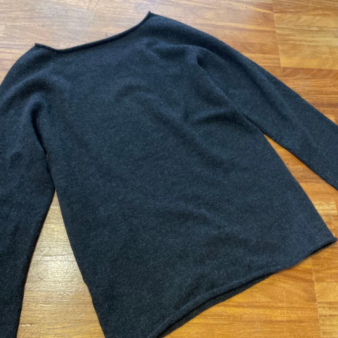 evam eva エヴァムエヴァ ピュアカシミア100 サイズ2 ダークグレー