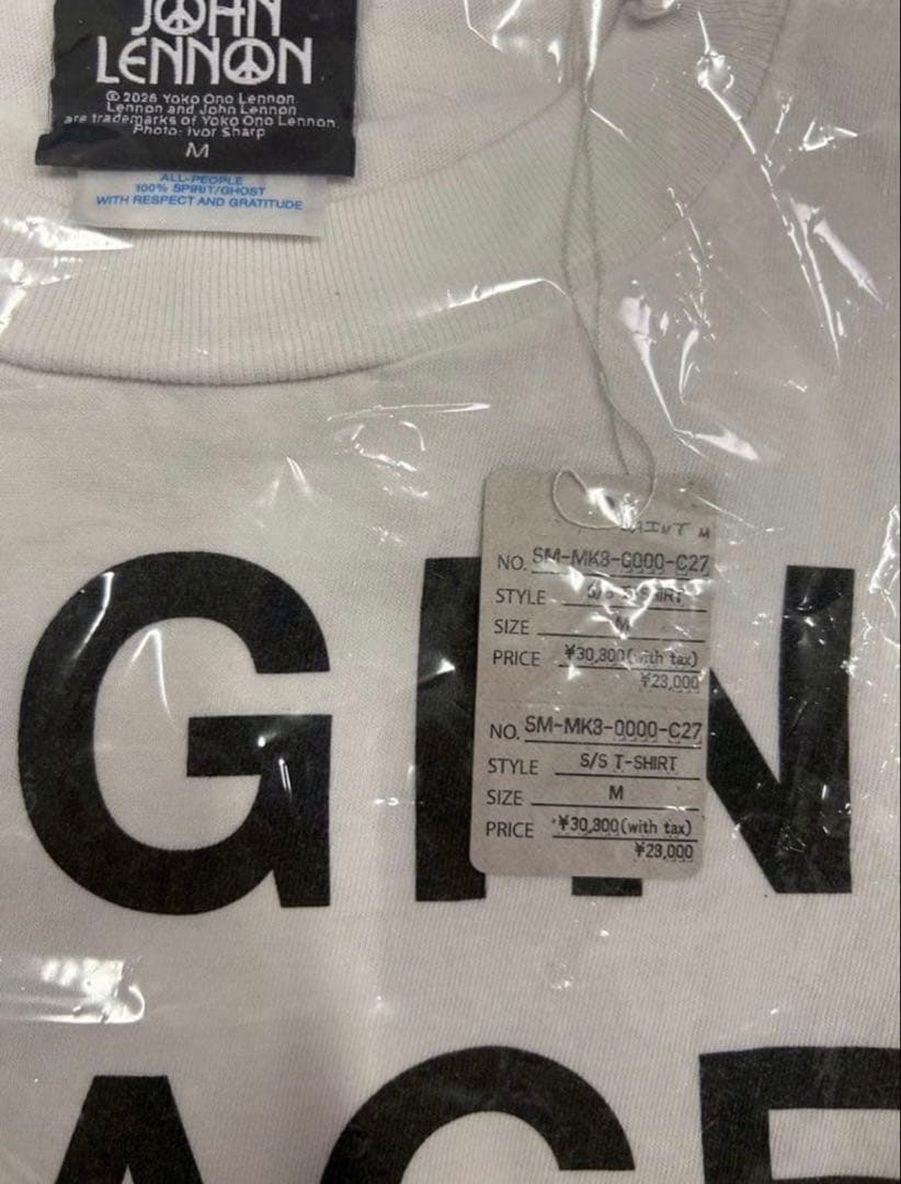 SAINT Mxxxxxx × JOHN LENNON Tシャツ M