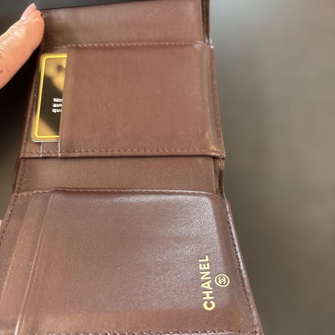 CHANEL マトラッセ　三つ折り財布