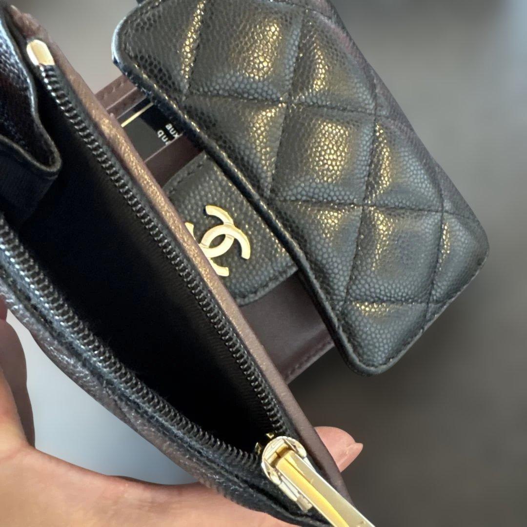 CHANEL マトラッセ　三つ折り財布