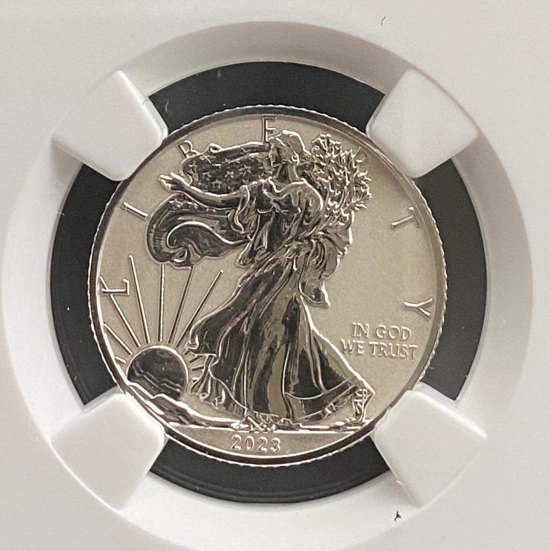 NGC PF70 イーグル銀貨 1/4オンス リバースプルーフ