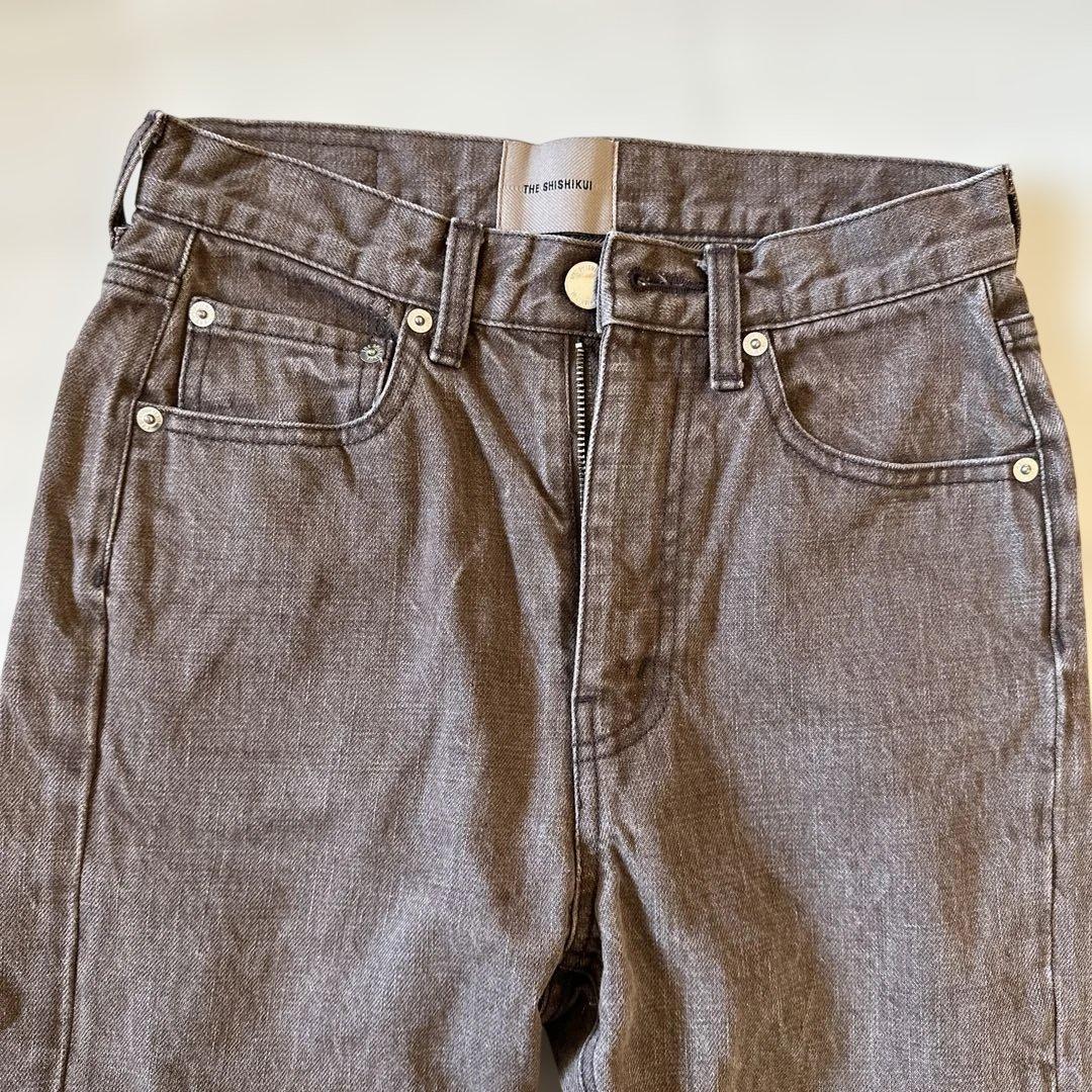 パンツ SHISHIKUI BASIC JEANS BROWN 24 +5cm