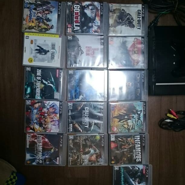 PS3 1000 と PS3ソフトとPS1ソフト