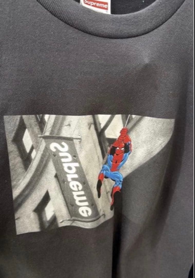 Supreme x Spider-Man Tee ブラック S シュプリーム