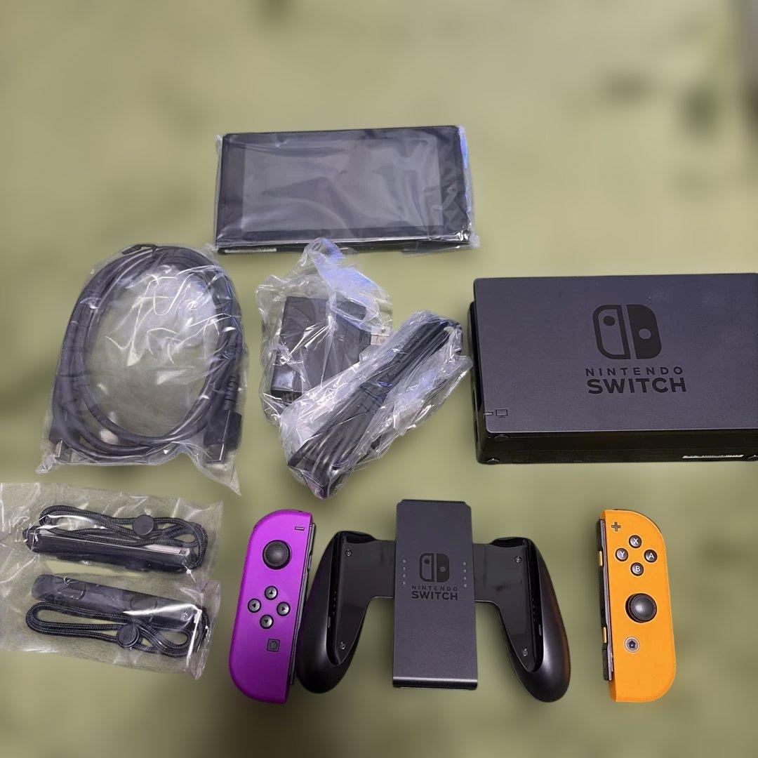 Nintendo Switch 本体 オレンジ・紫 ジョイコン