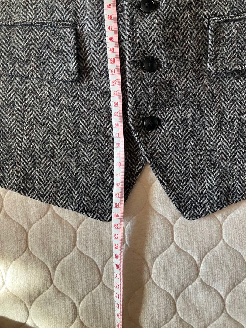 Harris Tweed ハリスツイード　ジレ スーツベスト　L　ヘリンボーン