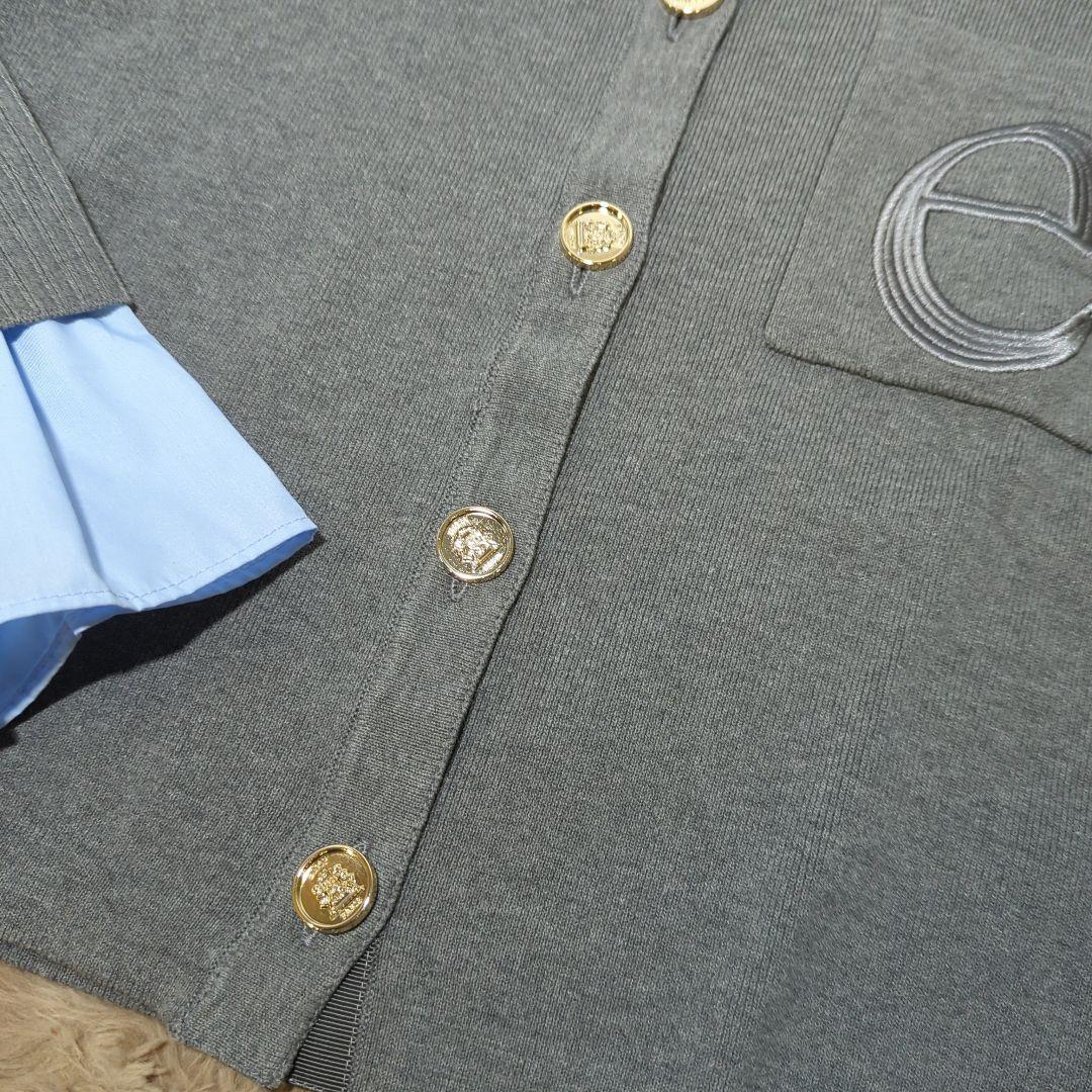 [EIMY ISTOIRE] Attached collar ニットジャケット