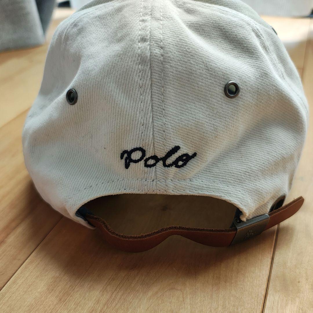 【今週だけ】Polo Ralph Lauren キャップ ホワイト×ネイビー