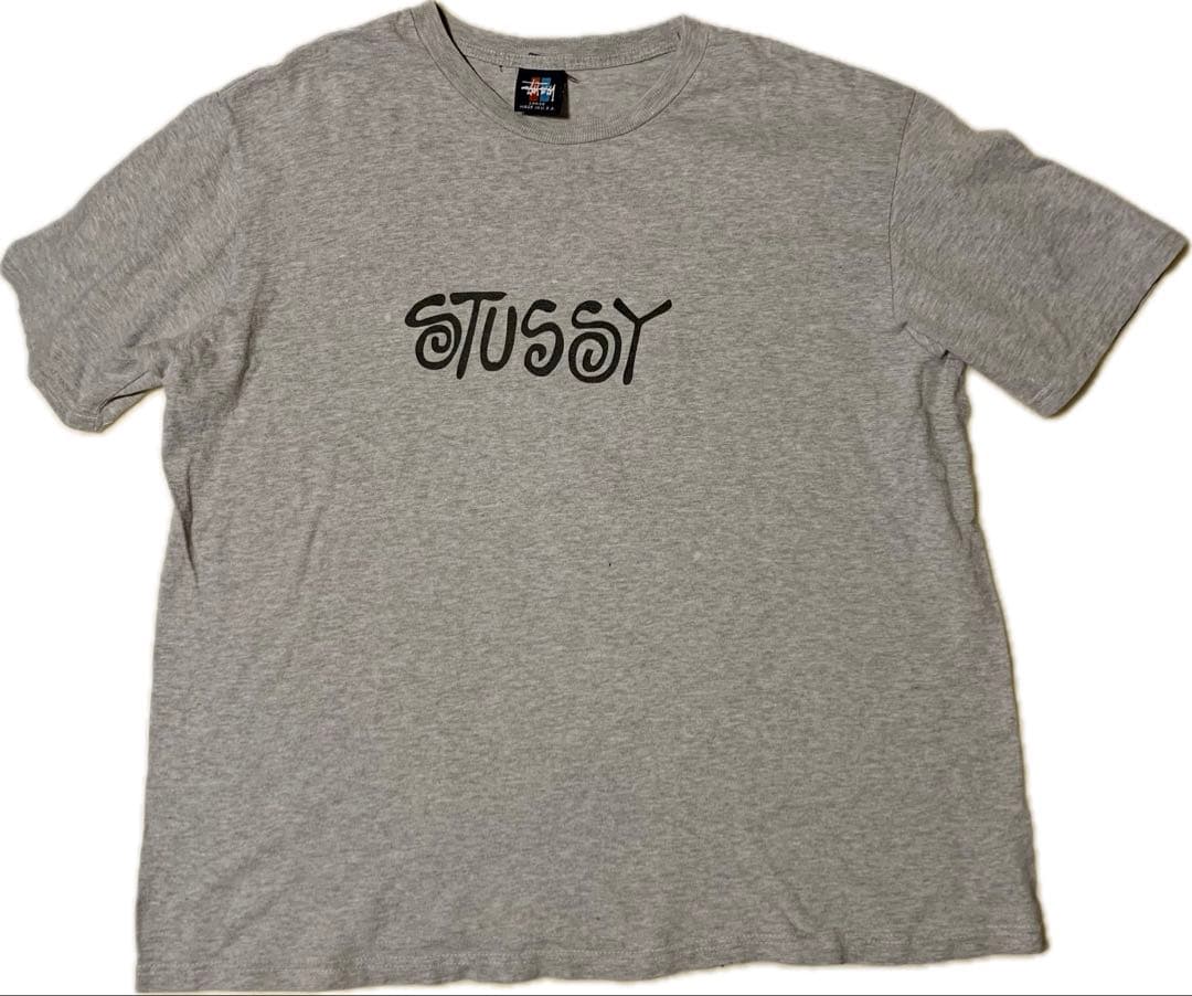 90s USA製 old stussy シャドーマン 希少プリント Tシャツ L